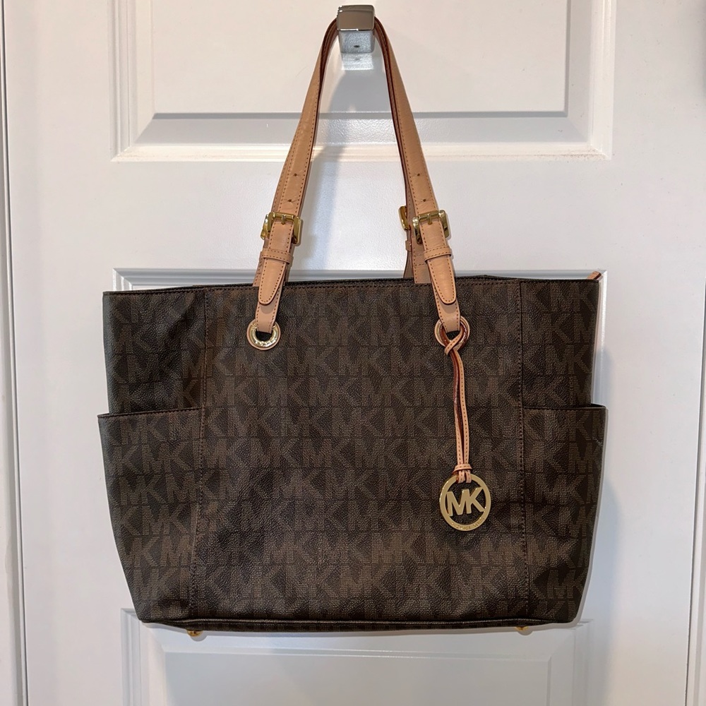 MICHAEL KORS Voyager Large Logo Tote Bag